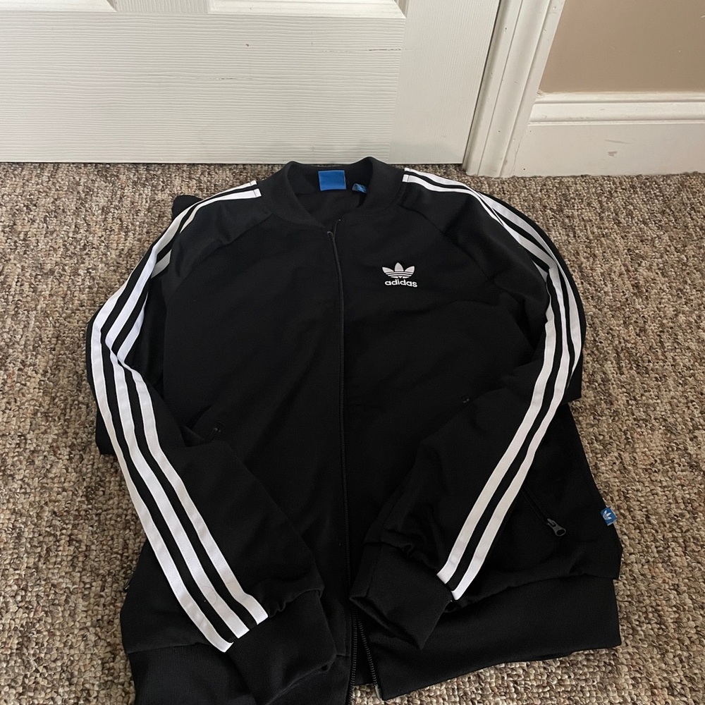 Adidas original women’s tracksuit. Black. Medium